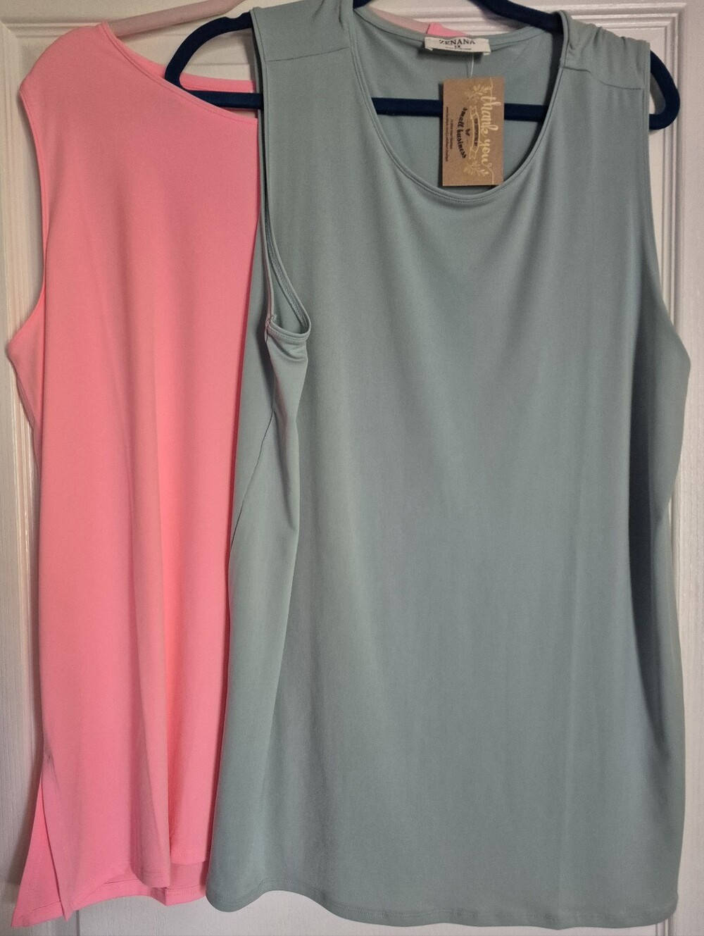 Zenana Bundle Of 2 Tank Tops 1xl Plus